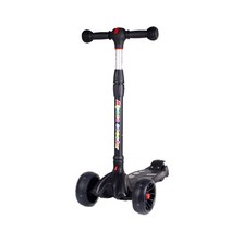 알파카 뉴 스쿠터 몬스터휠 접이식 아동용 킥보드, 블랙