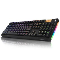 앱코 HACKER K660 ARC 프리미엄 카일 광축 방수 유선키보드 리니어 RGB LED, 블랙