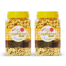 비스코티 애견비스켓, 밀크 + 치즈 혼합맛, 2개
