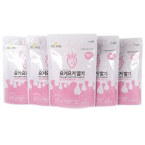 맘스 요거요거 유아간식볼, 딸기맛, 5개, 17g