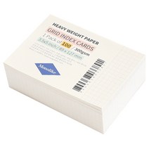 왈가닥스 그리드 인덱스카드 89 x 127 mm, 화이트, 1개