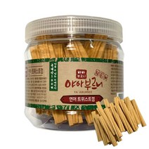 야아부르니 국내산 수제껌간식 대용량, 연어 트위스트껌맛, 1개