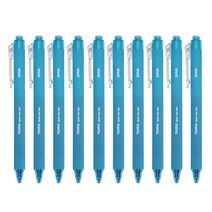 신지 토모 퀵 드라이 중성펜 0.38mm, 스카이블루, 10개