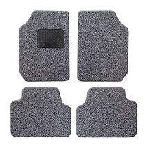 순수 DIY 자동차 코일매트 12mm 그레이블랙 4p 세트, 전차종공용  전차종공용