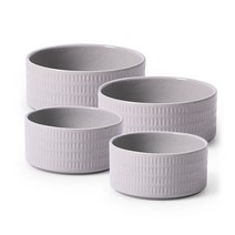 프렐류드 마틴 공기대접세트, 라이트그레이, 공기 2p + 대접 2p