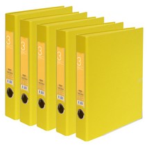 드림산업 레일바인더 3cm, 노랑, 5개