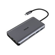 RCA C116 USB-C타입 11 in 1 멀티포트 허브, C116(그레이)