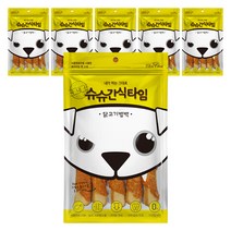 슈슈 간식타임 강아지 져키, 닭고기범벅, 6개