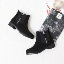데일리슈 유닉 사이드지퍼 첼시 앵클부츠 3.5cm JD0303
