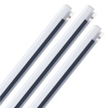 씨티오 LED슬림형광등 25W 전구색 오렌지색 3p, 흑색