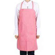 팀쿡 단면 주머니 방수 앞치마 FREE, 핑크, 2개
