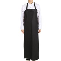 팀쿡 우레탄 목끈형 무광 대형 방수앞치마, 검정, 2개