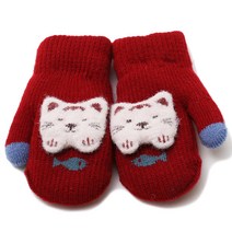 무슈 유아동용 고양이 장갑