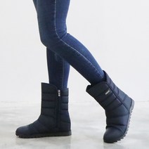 슈벨 여성용 카바나 겨울 미들 롱 인조털 패딩부츠