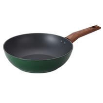 키친플라워 쿠킨 IH 인덕션 그린우드 궁중팬, 28cm, 1개