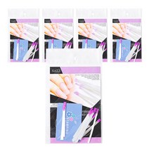 03 화이버글라스 50p + 플랫카드 5p 네일소품세트, 혼합 색상, 1세트