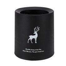 산양 파스텔톤 미니 휴지통, 블랙, 1개