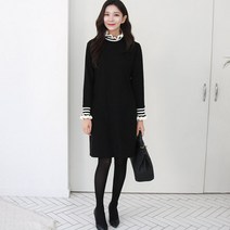 크라운 프릴 임산부 원피스