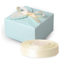인디케이 레이스 상자 50p + 공단리본 22m, 블루, 1세트