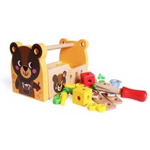 아이우드 손잡이 공구놀이 박스, 혼합 색상