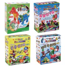 플레이콘 공룡과친구들 4종 세트, 공룡, 동물, 곤충, 바다속, 1세트