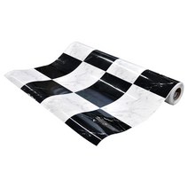 현대시트 수월 접착식 현관 리폼 바닥용 시트지, 로마체스(HBS-77713)