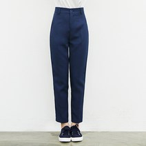 잘빠진 여성용 메리 뒷밴딩 세미 슬랙스