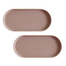 에이드엘 일립스 실리콘 트레이 2p, 브릭레드, 2개