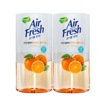 홈즈 에어후레쉬 크리스탈워 본품, 400ml, 2개, 시트러스 오렌지 향