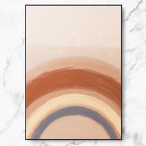 RYMD Rainbow Flatten Color 메탈 액자, 블랙