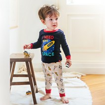 배냇베이비 남아용 스페이스 로켓 실내복