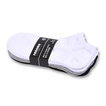 레노마 남성용 무지 스니커즈 양말 WHITE 두켤레 + GRAY 두켤레 + BLACK
