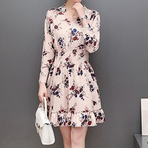 세컨핑크 루나 긴팔 원피스