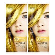 과일나라 진주펄 염색제, 99호 레몬옐로, 2개