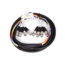 EWI MTFM 4 라인형 멀티 스네이크 케이블, MTFM-4-15M, 혼합색상