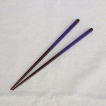 아이하시 수제 옻칠 성인용 센마끼 젓가락, 퍼플, 2세트, 젓가락 2p