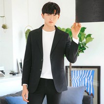 머시따 남성용 투버튼 싱글 크레이지자켓 정장세트