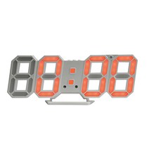 시프이컴 3D LED벽시계 듀얼 DS-6609WO, 오렌지 + 화이트