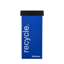 파불로스 접이식 리사이클 폴드 분리수거함 일반쓰레기 60L, 몸통(블루), 뚜껑(블랙), 1개