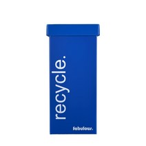 fabulous 리사이클 폴드 접이식 재활용 플라스틱 분리수거함 60L, 몸통(블루), 플라스틱 뚜껑(블루), 1개