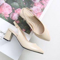 벨레페 여성용 벨프 뾰족코 슬링백 6.5cm
