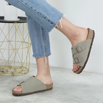 슈벨 여성용 이중쿠션 통굽 버클 시온 슬리퍼