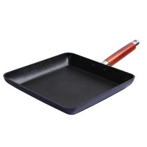 쿡앤쿡 로얄블루 오일로드 사각 계란말이 프라이팬, 특대(24 x 24 x 3.7 cm), 1개