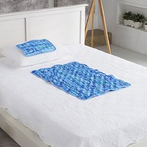 한솔 참사랑 대나무 쿨매트 세트, 블루