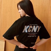 키치니 여성용 글리치 반팔 티셔츠