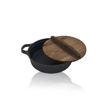 여미온 무쇠 신스끼야끼 전골냄비 세트, 30cm, 혼합색상