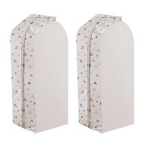 마켓피오 모던 행거 옷커버 삼각핑크 110 x 30 cm, 1개입, 2개