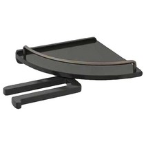 바스앤바스 마사 인조대리석 욕실 코너선반 MS-405B, 블랙, 1개