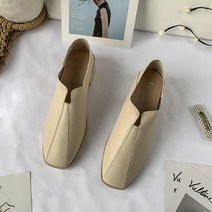 올나인 여성용 클래식무드 스퀘어헤드 로퍼