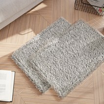 라뽐므 샤기 발매트 2p, 글로시(카키베이지)